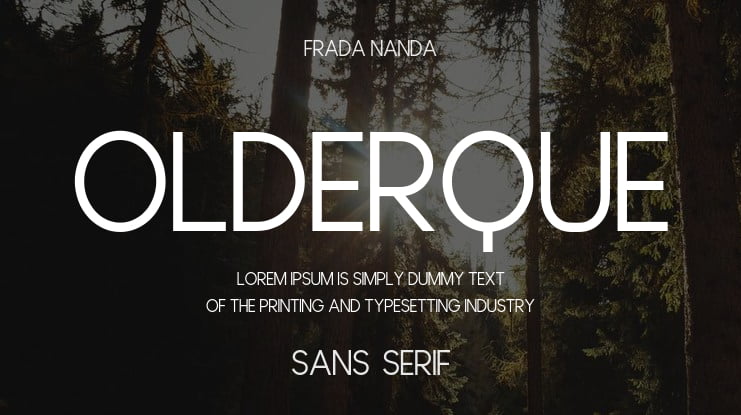 Olderque Font Family