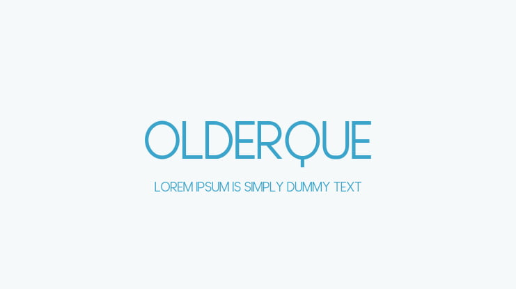 Olderque Font Family