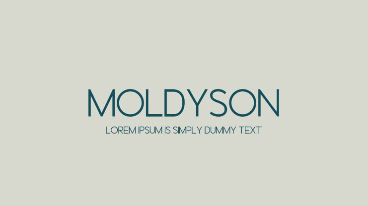 Moldyson Font Family