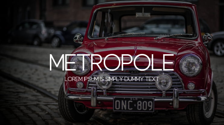 Metropole Font Family