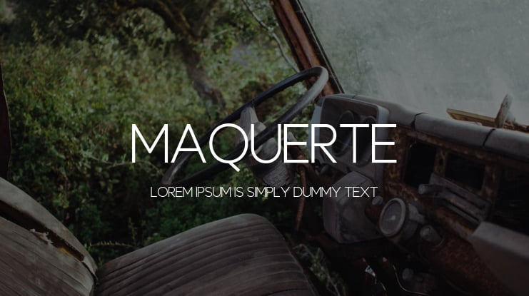 Maquerte Font Family