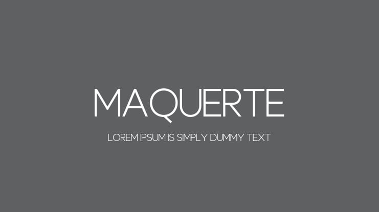 Maquerte Font Family