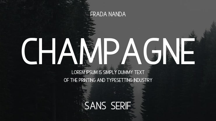 Champagne Font Family