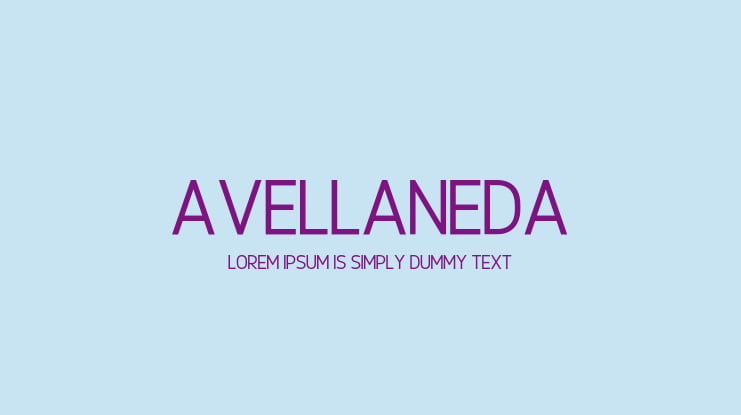 Avellaneda Font Family