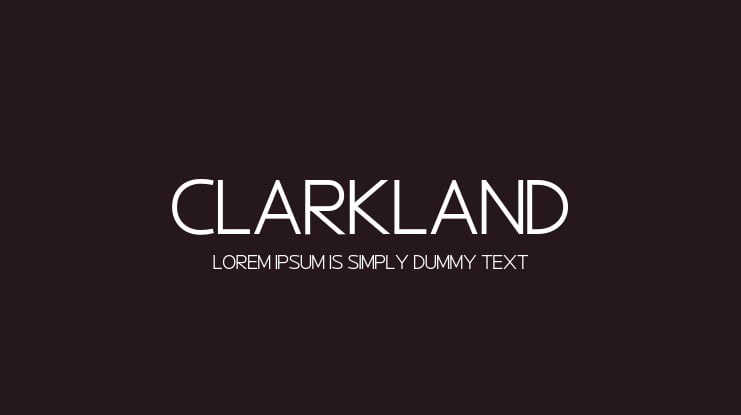 Clarkland Font Family