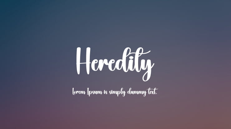 Heredity Font