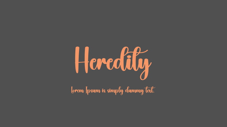 Heredity Font