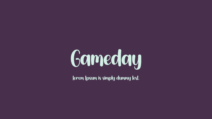 Gameday Font