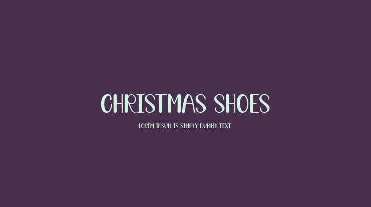 Christmas Shoes Font