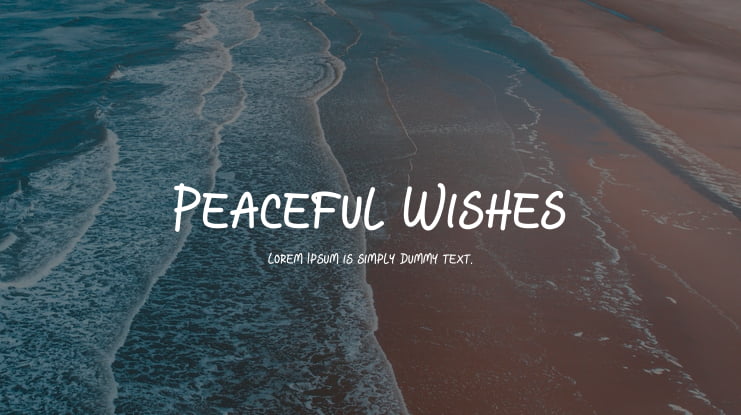 Peaceful Wishes Font