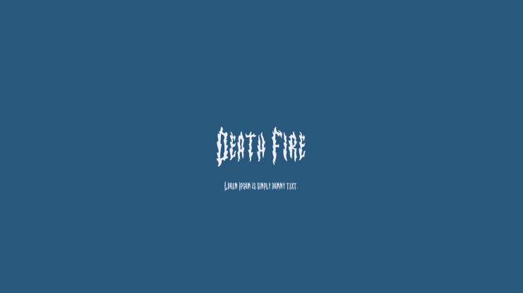 Death Fire Font