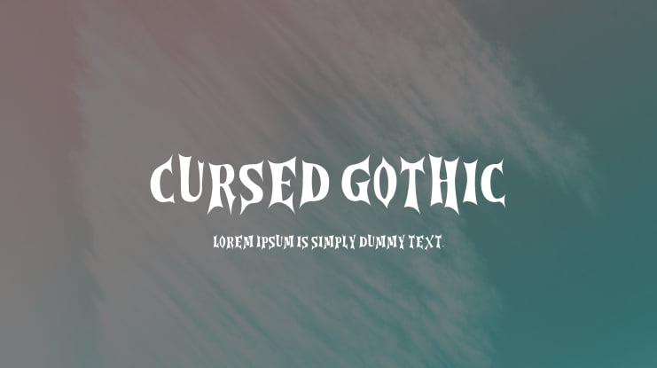 Cursed Gothic Font Family