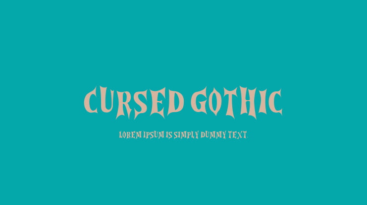 Cursed Gothic Font Family