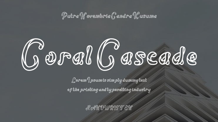 Coral Cascade Font Family