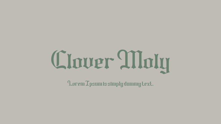 Clover Moly Font