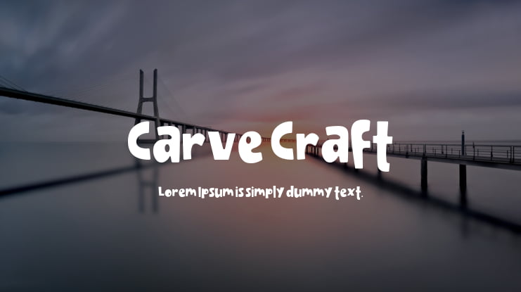 Carve Craft Font Family