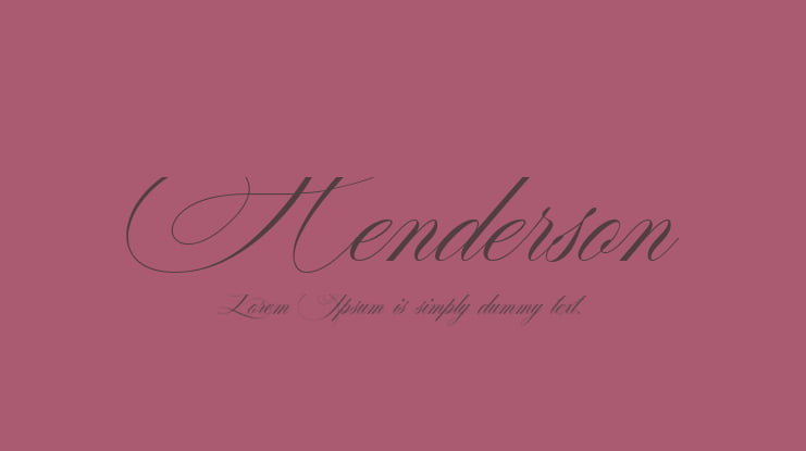 Henderson Font