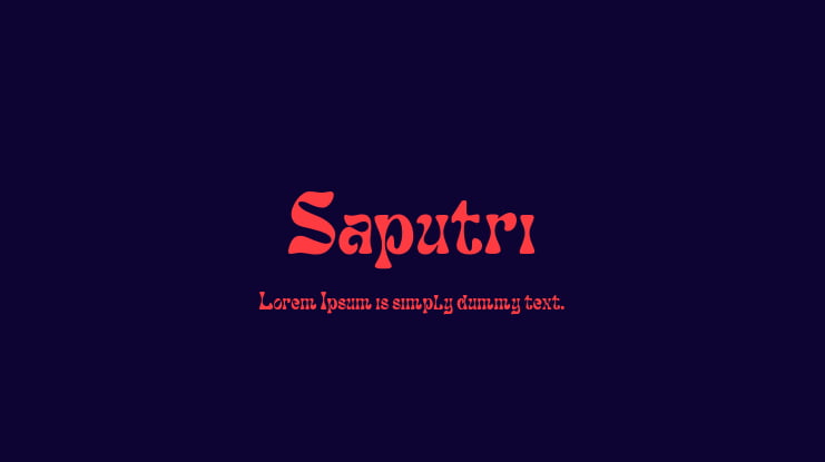 Saputri Font