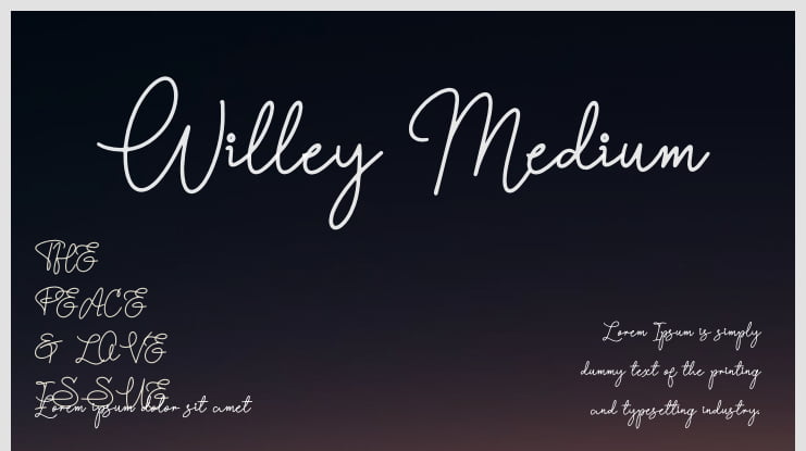 Willey Medium Font