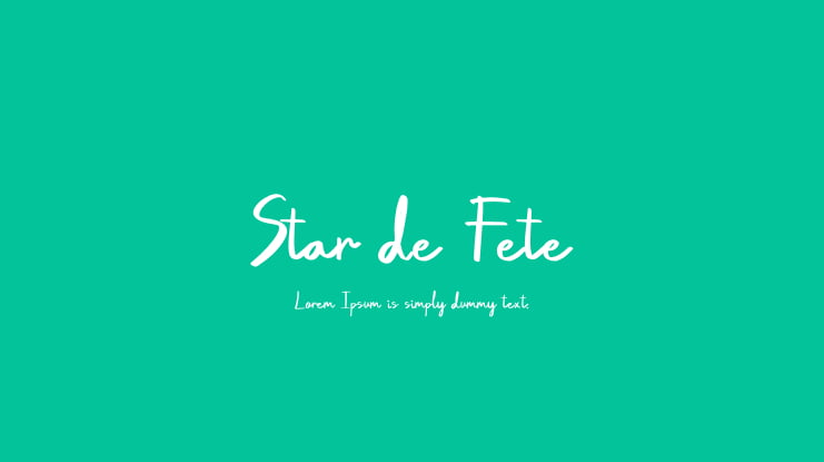 Star de Fete Font