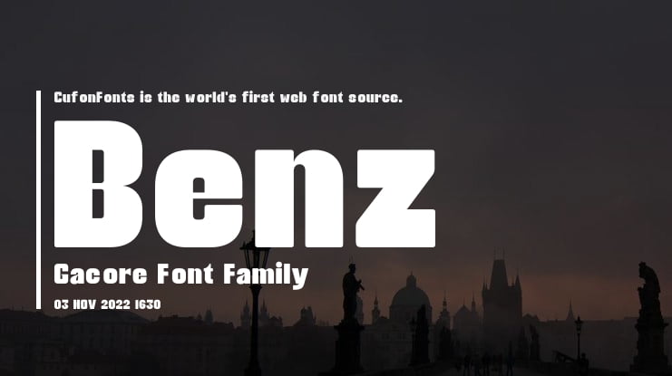 Benz Gacore Font Family