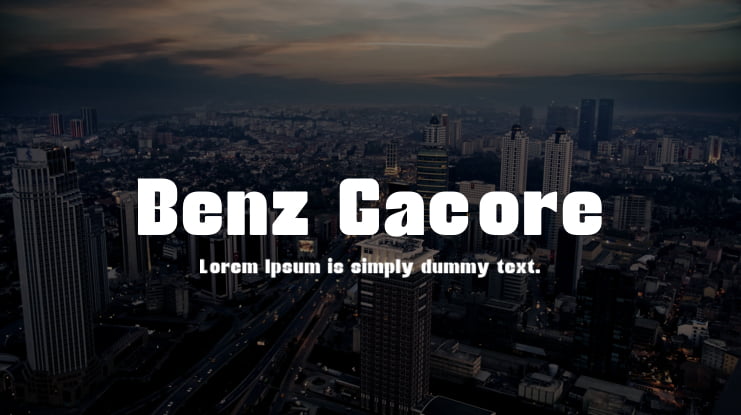 Benz Gacore Font Family