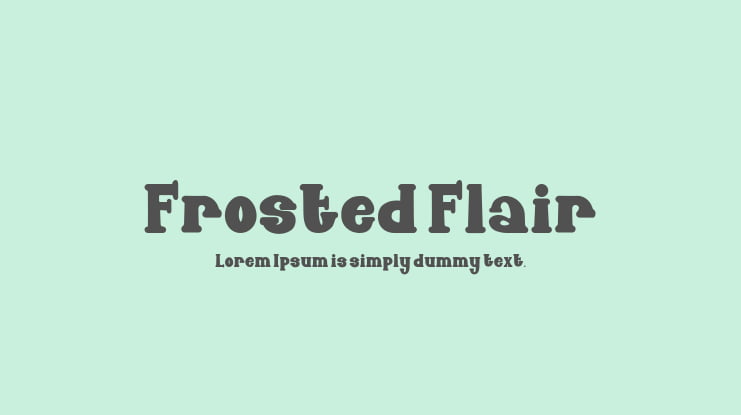 Frosted Flair Font Family