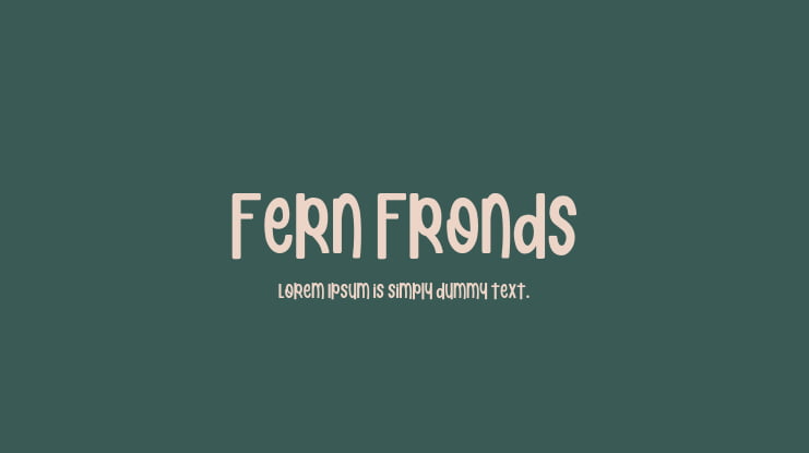 Fern Fronds Font Family