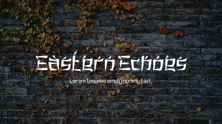 Eastern Echoes Font Family