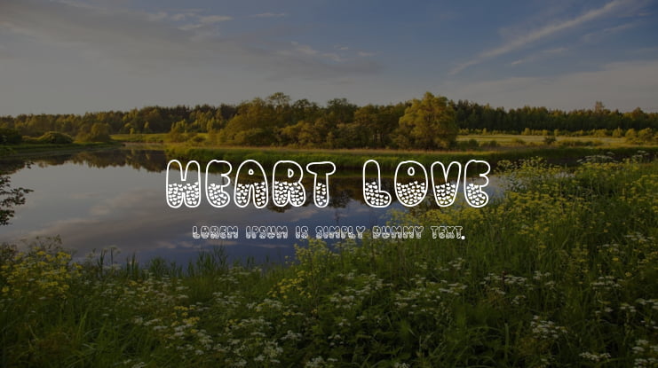 Heart Love Font