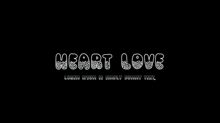 Heart Love Font