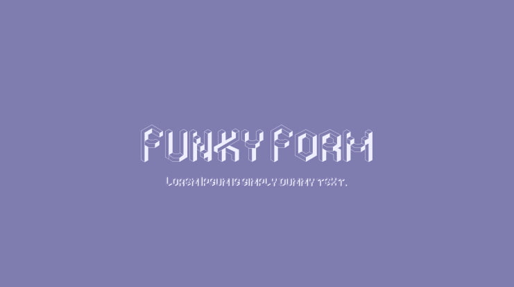 Funky Form Font Family