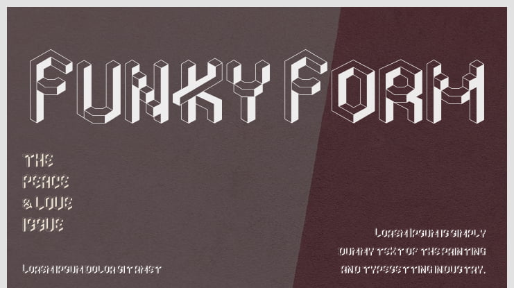 Funky Form Font Family