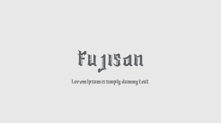 Fujisan Font