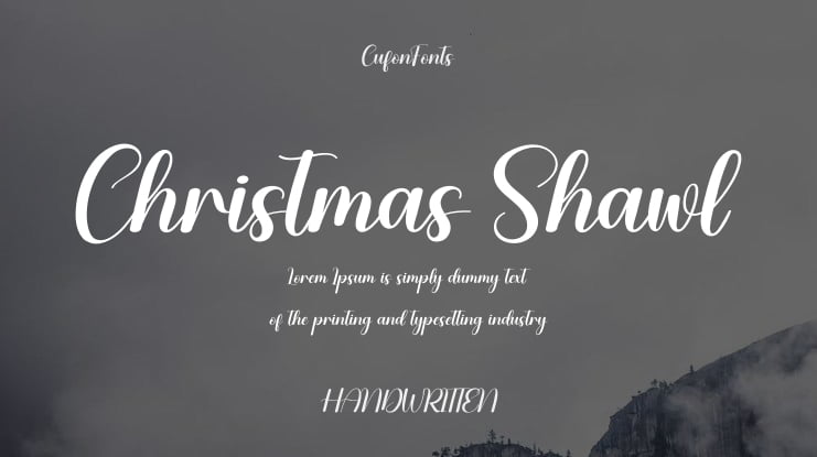 Christmas Shawl Font