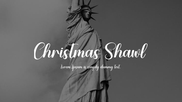 Christmas Shawl Font