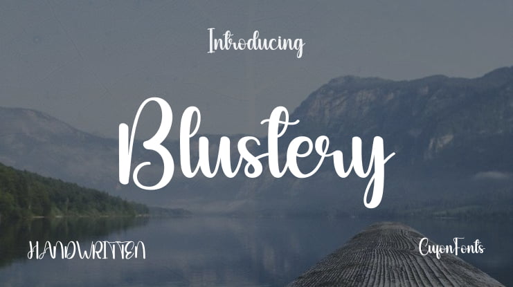 Blustery Font