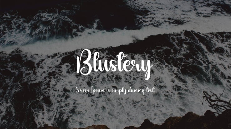 Blustery Font