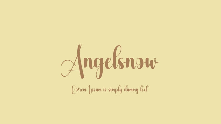 Angelsnow Font