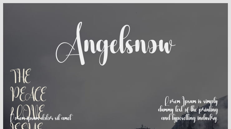 Angelsnow Font