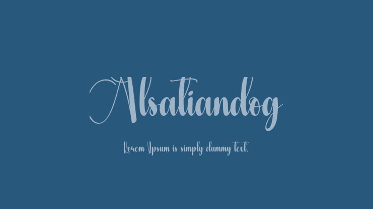 Alsatiandog Font