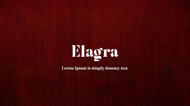 Elagra Font