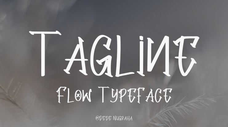 Tagline Flow Font