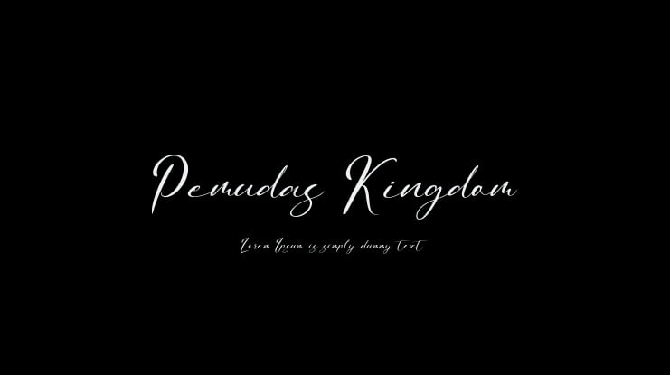 Pemudas Kingdom Font