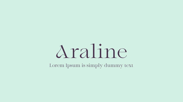 Araline Font Family