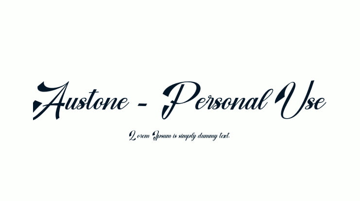 Austone - Personal Use Font