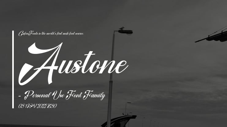 Austone - Personal Use Font