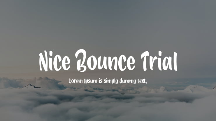 Nice Bounce Trial Font