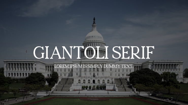 Giantoli Serif Font