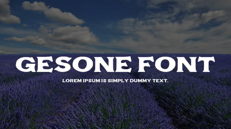 Gesone Font